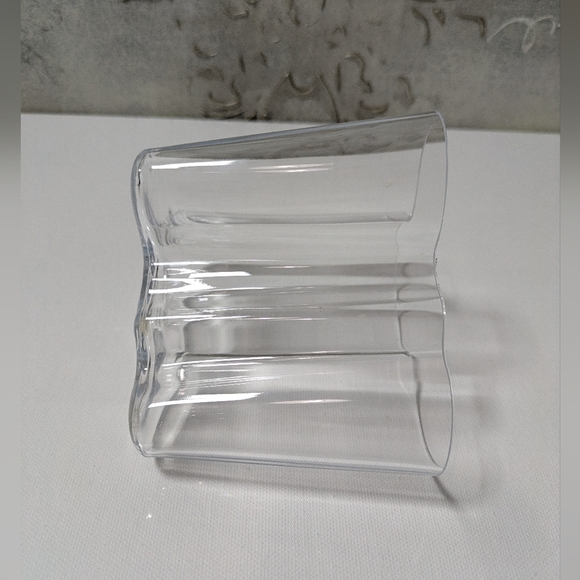 Iittala Alvar Aalto Glass Vase Color Clear 4.5 x 3.5 x 4, Great Condition - Picture 3 of 10